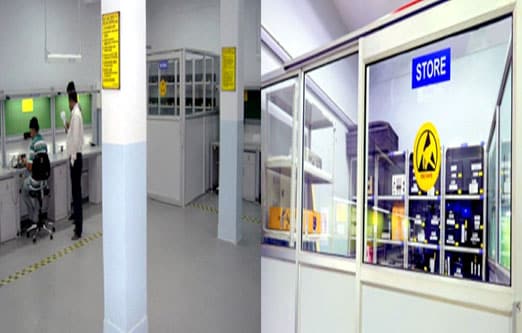 ESD Protected working space dedicated for Repair, Maintenance and testing (1000 Sq Ft)