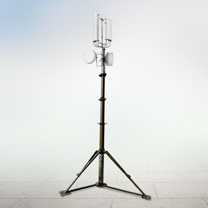 Building Rooftop Tripod Mast