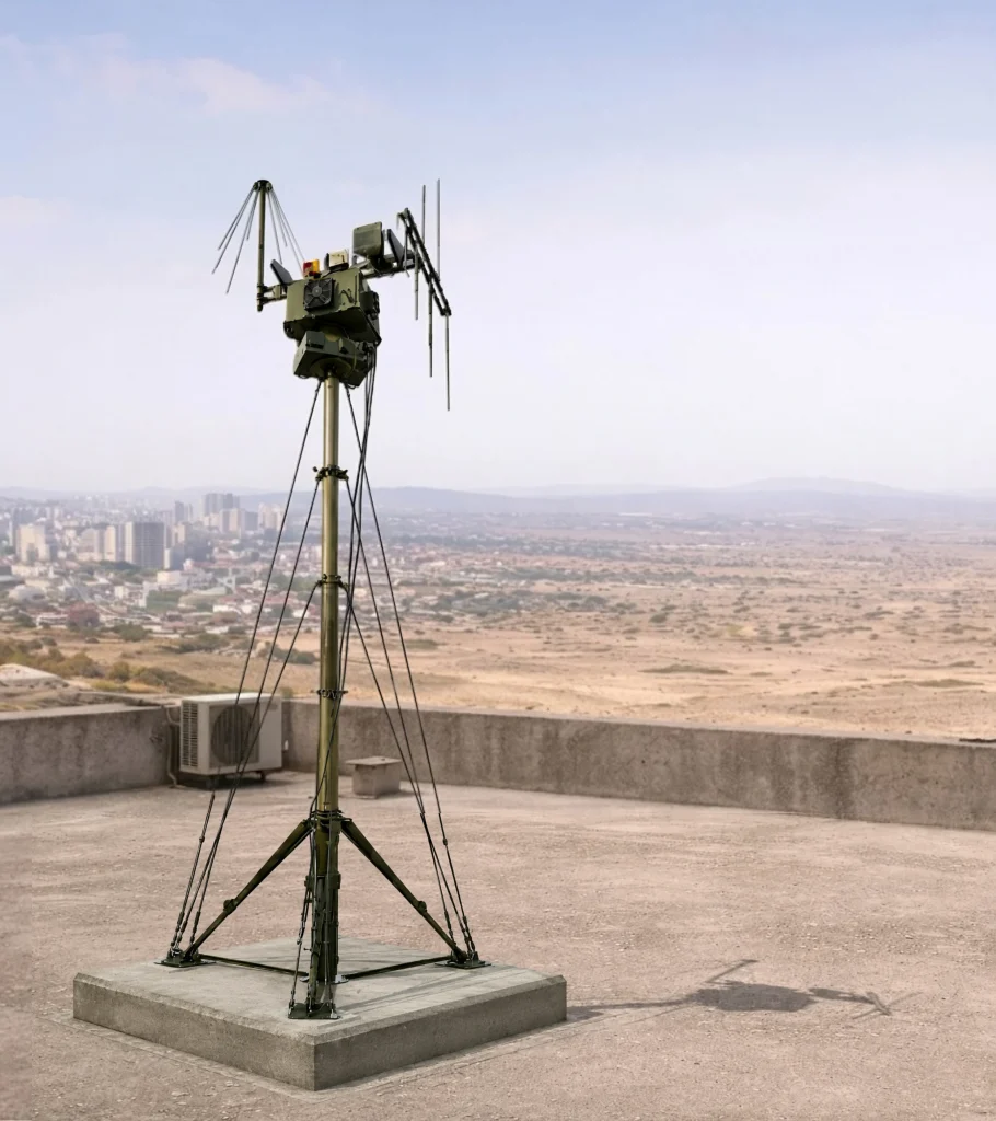 building rooftop masts